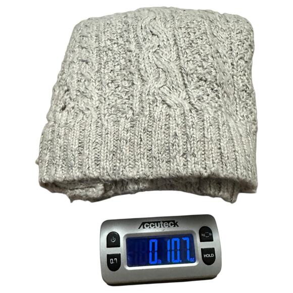 American Eagle Women’s S Button Front Cropped Cardigan Sweater Gray Cable Knit - Picture 8 of 8